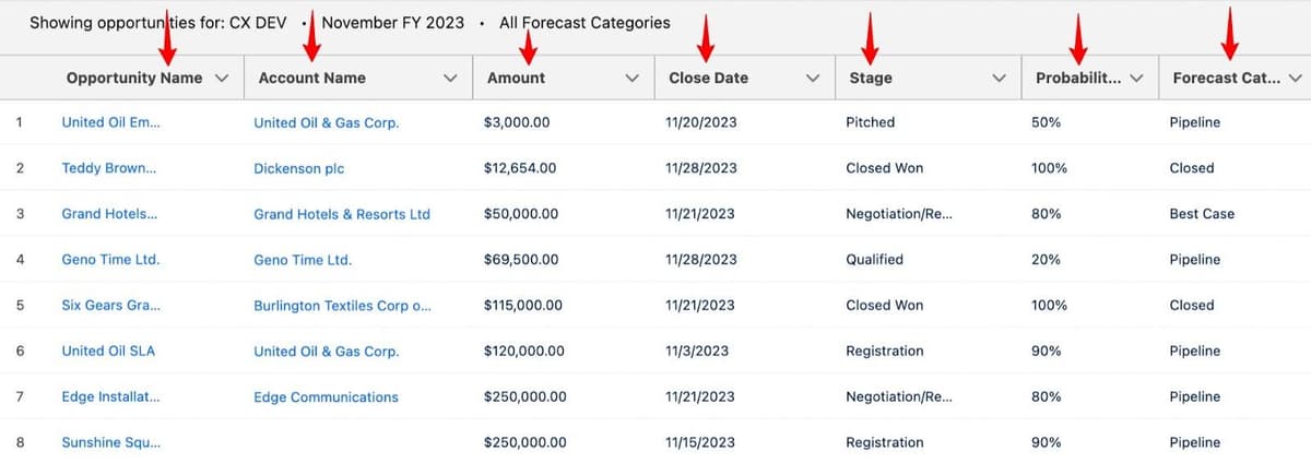 Step #4: Customize Forecast Categories