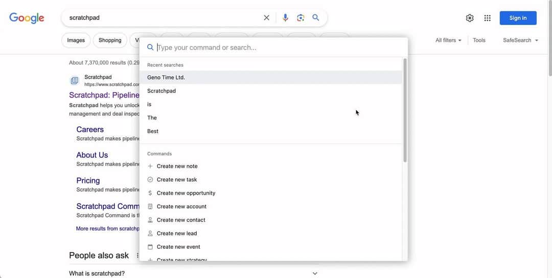 F. Commands for Quick Salesforce Access