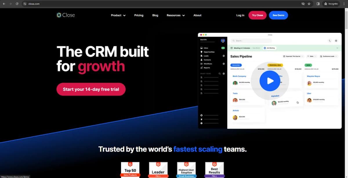 11. Close CRM