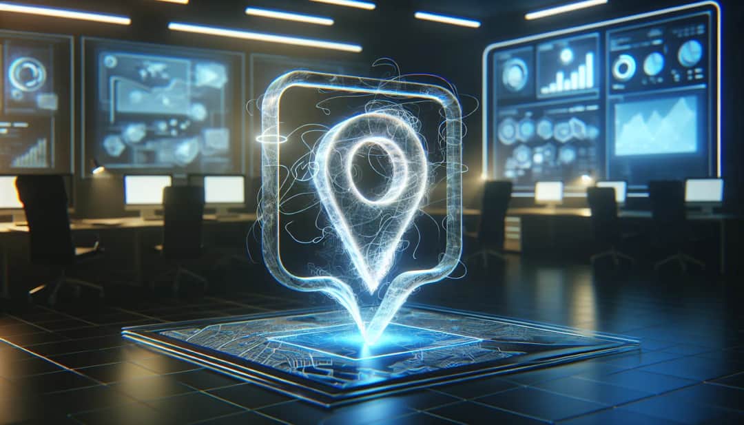 Salesforce Maps logo on a digital screen