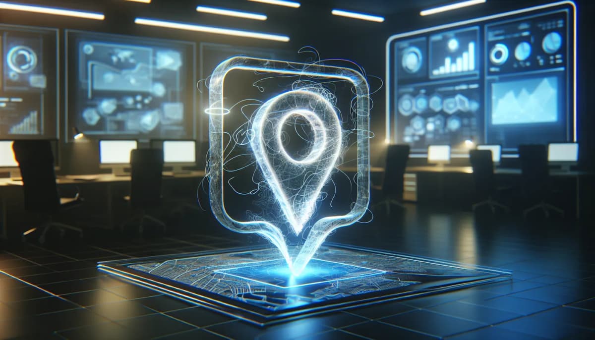 Salesforce Maps logo on a digital screen