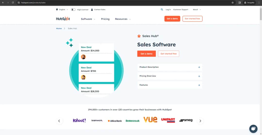 C. HubSpot Sales Hub