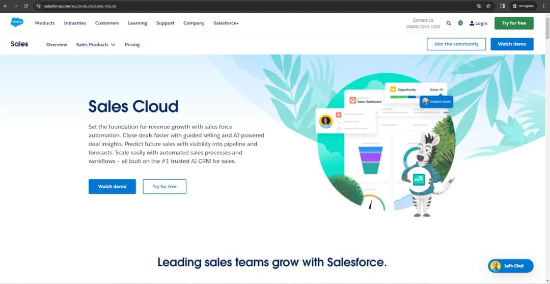 B. Salesforce Sales Cloud