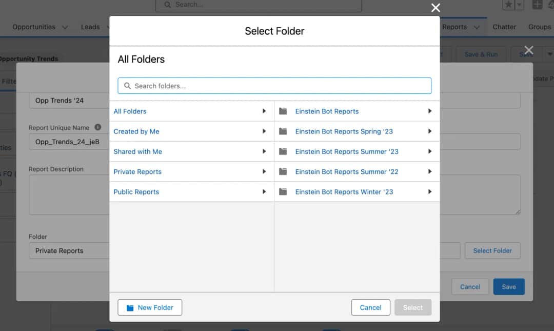Step 3: Move or Save the Report to a Shared Folder