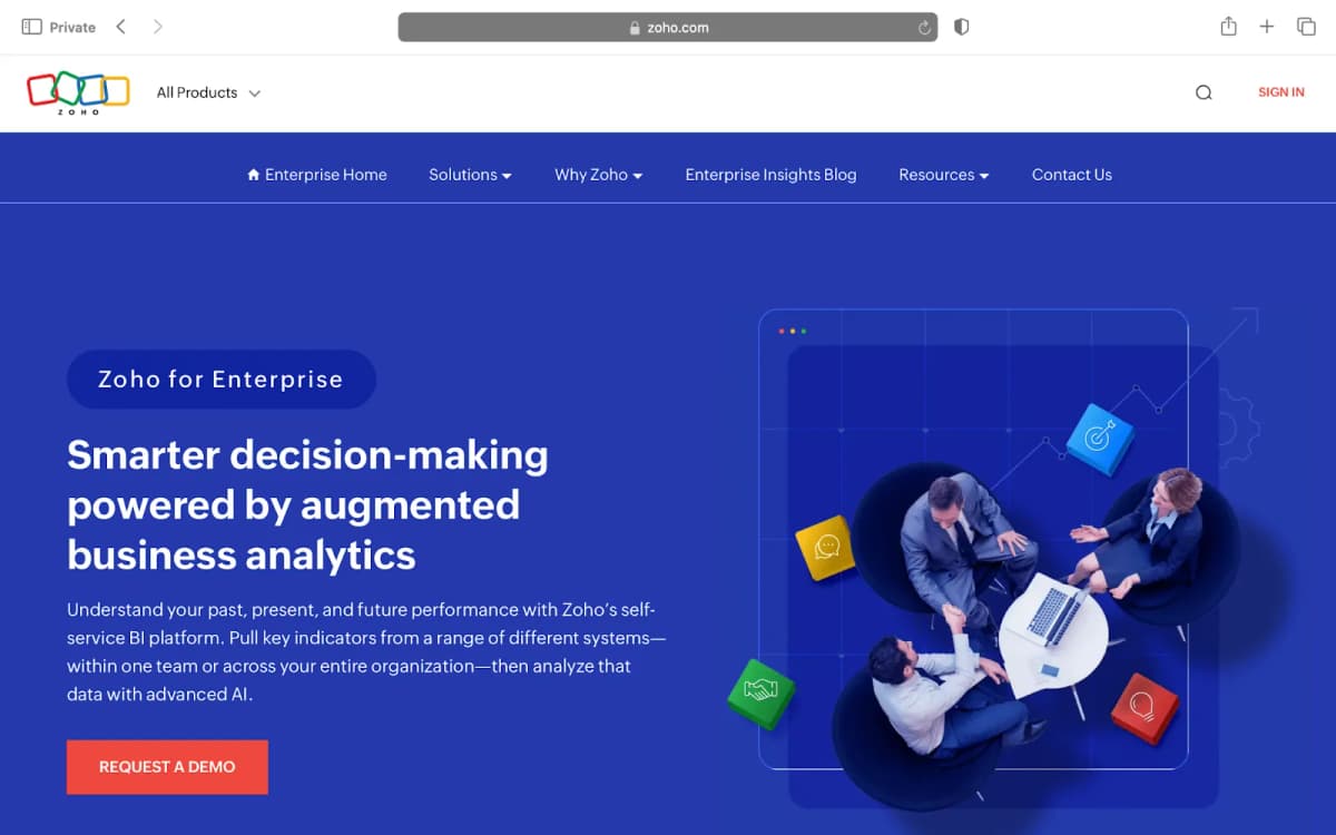 5. Zoho Analytics