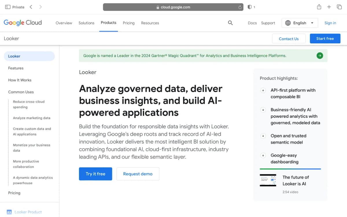 9. Looker (by Google Cloud)