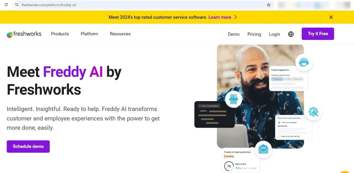 5. Freshworks – Freddy AI