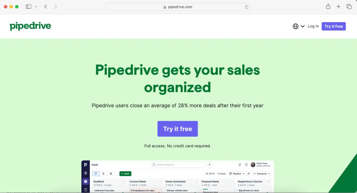2. Pipedrive