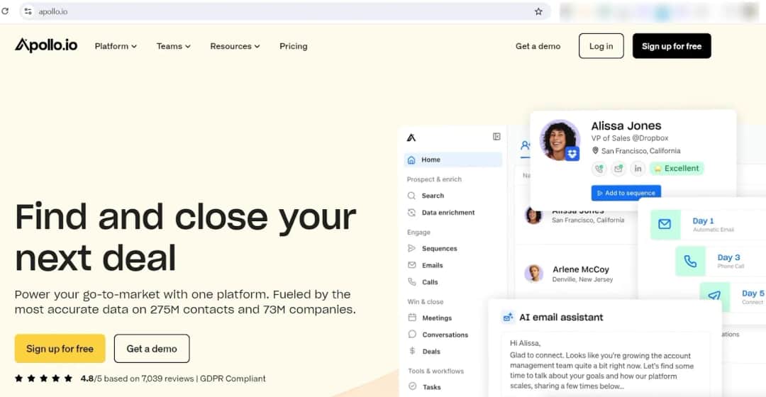 2. Apollo.io