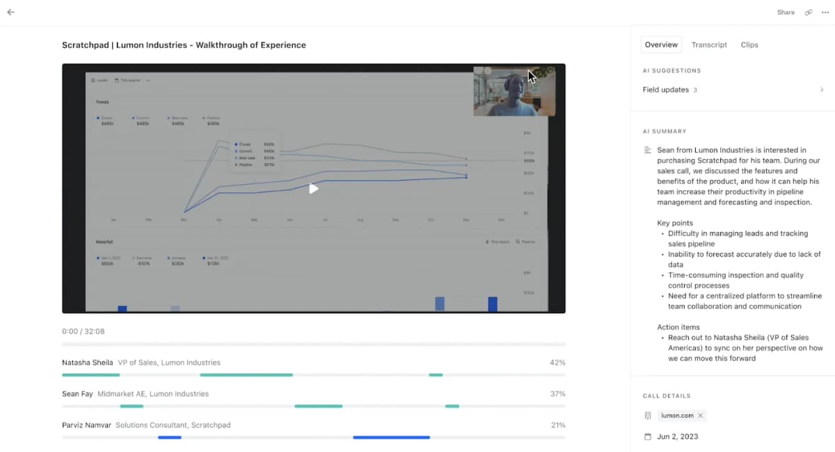 11. Call Recorder With AI-Assisted Call Notes