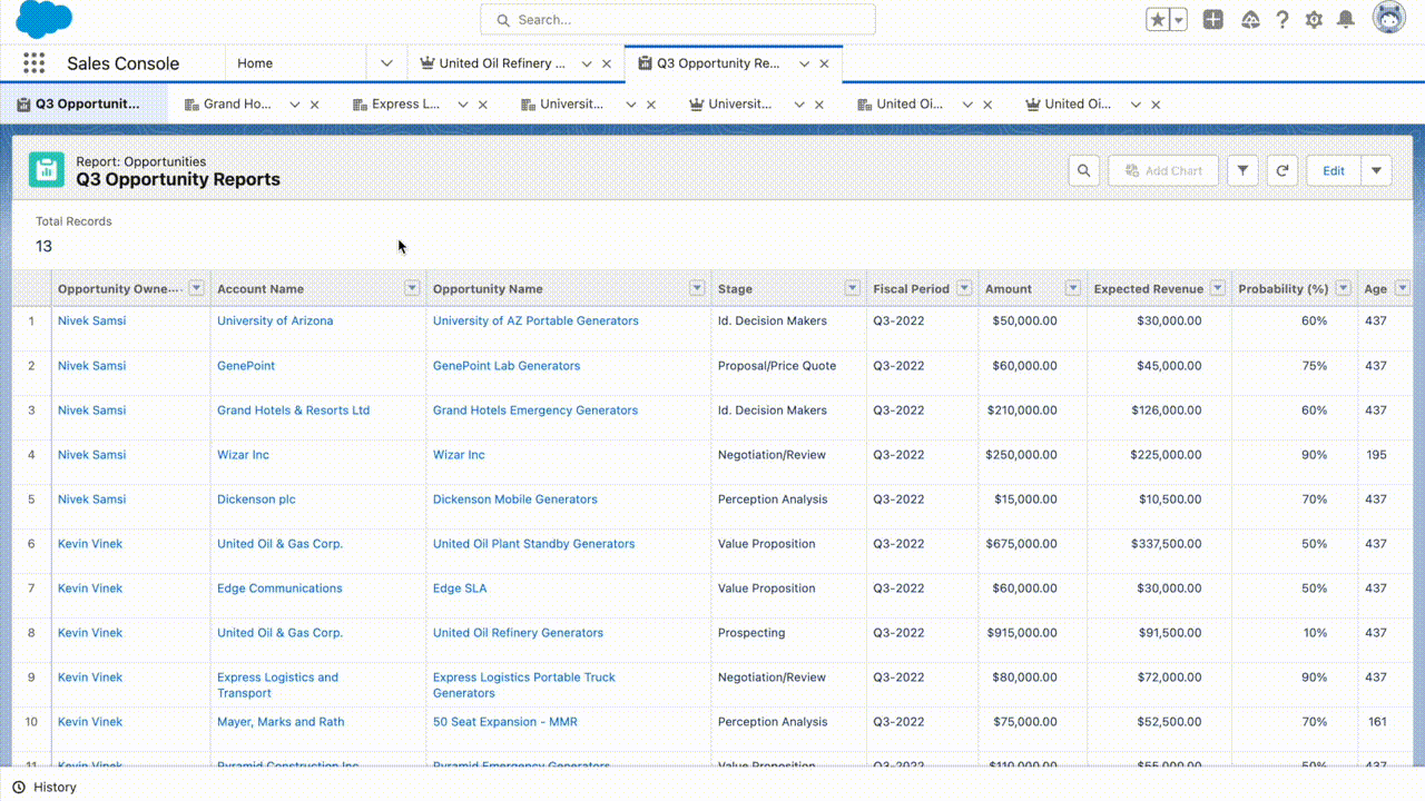 Enter Scratchpad’s Command of Reports.