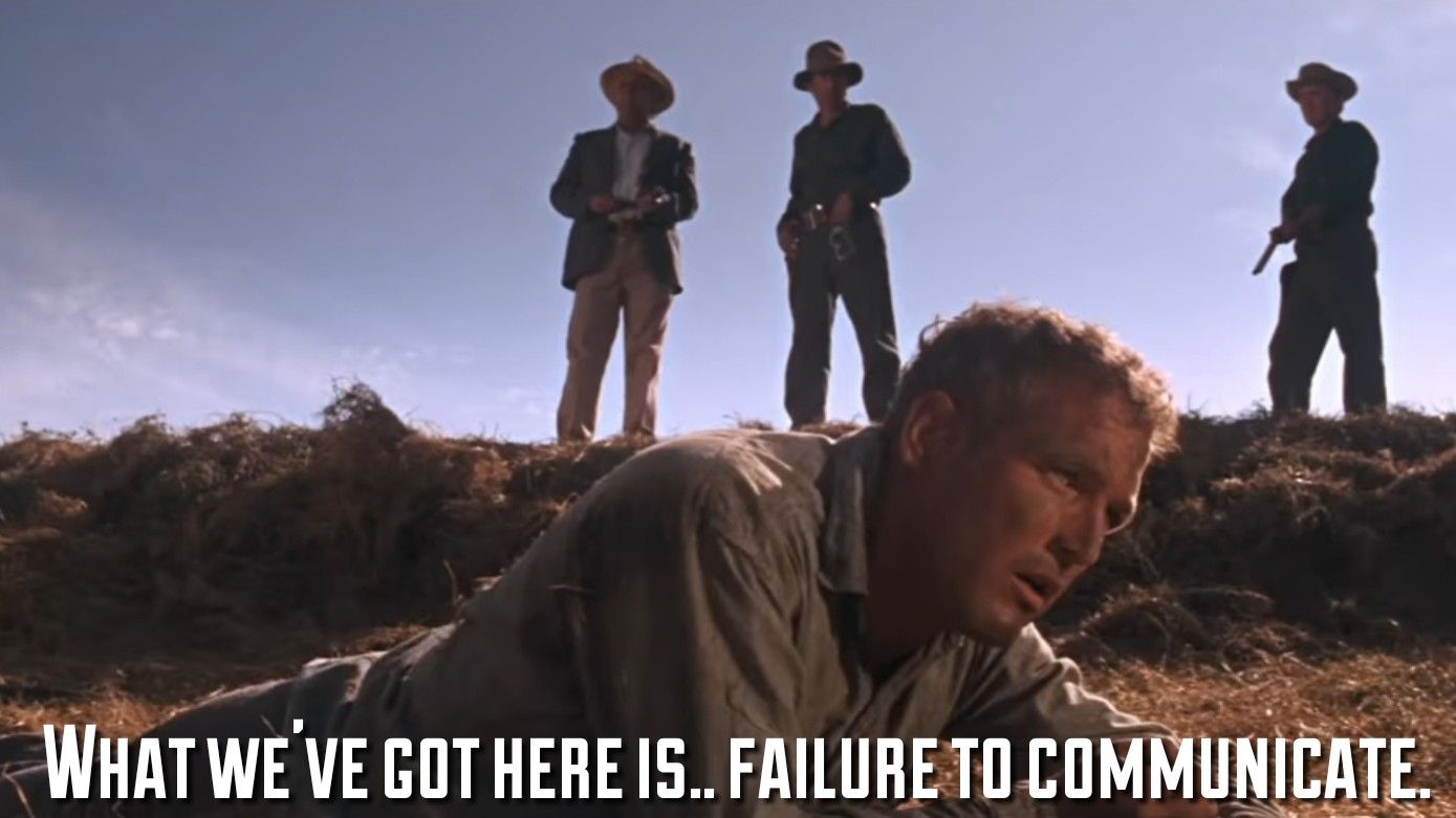 Image about failure to communicate